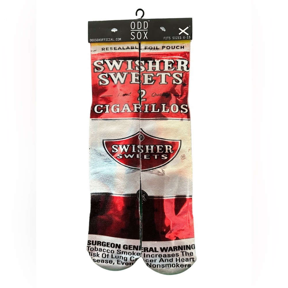 Red Swisher Sweet socks